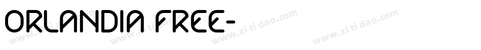 Orlandia FREE字体转换